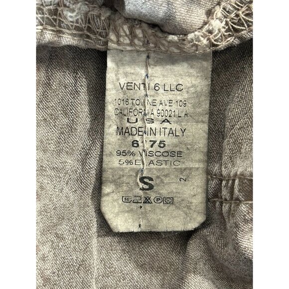 Venti6 Women's Solid Crinkled Jogger in Dark Gray - Sz S - NWT - Picture 4 of 4